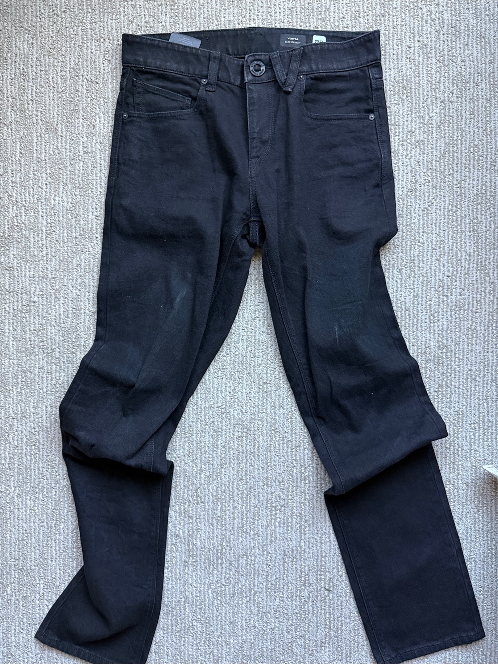 Youth Black Jeans Classic Straight Fit